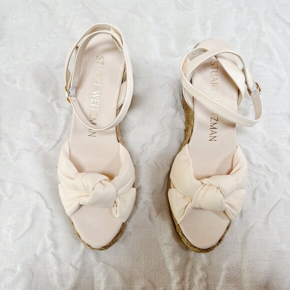 Stuart Weitzman Playa Espadrille Wedge Sandal Size 7.5 - Picture 3 of 8